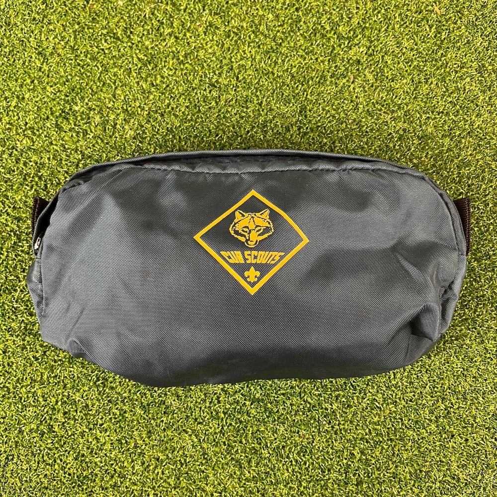 Vintage Dark Gray Cub Scouts Canvas Utility Attachment Pouch